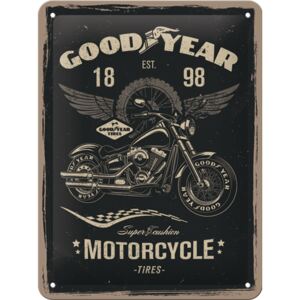 Placă metalică: Good Year (Motorcycle) - 20x15 cm
