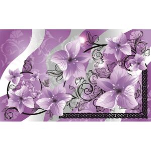 Buvu Fototapet: Flori violet - 184x254 cm
