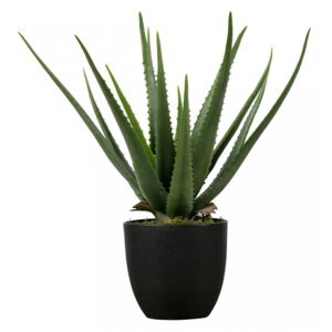 Planta artificiala verde cu ghiveci 55 cm Aloe Vera Woood