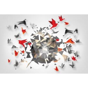 Buvu Tablou canvas: Origami - 75x100 cm