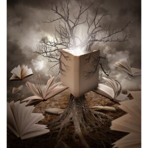 Fotografii artistice Old Tree Reading Story Book, Angela Waye