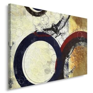 CARO Tablou pe pânză - Wheel Abstract 40x30 cm