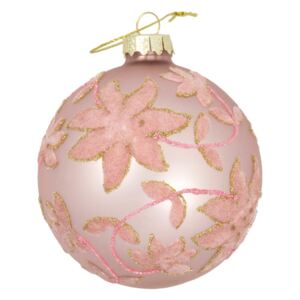 Glob de Crăciun din sticlă Green Gate Marie, roz