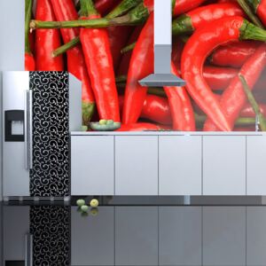 Bimago Fototapet - Chili peppers - background 350x270 cm