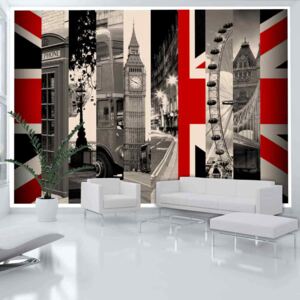 Fototapet - Symbols of London 100x70 cm