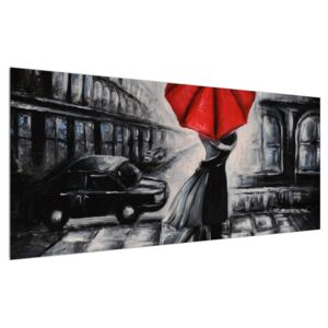 Tablou cu îndrăgostiți sub umbrelă (Modern tablou, K012433K12050)
