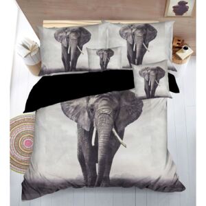 Lenjerie de pat 3D Elefant, 7 piese