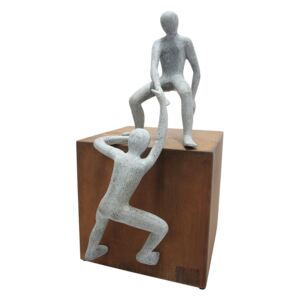 Figurina HELPING HAND, metal, 26x26x52 cm