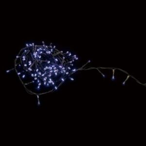 Ghirlanda luminoasa decorativa 100 LED-uri albastre cu jocuri de lumini cablu verde WELL