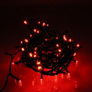 Ghirlanda luminoasa decorativa 100 LED-uri rosii cu jocuri de lumini cablu verde WELL