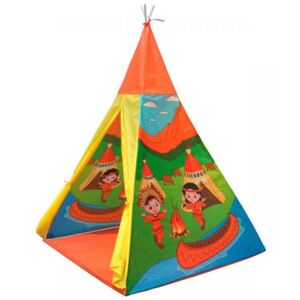Cort indian teepee de joaca pentru copii tip wigwam 135x100 cm