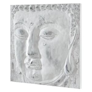 [art.work] Tablou pictat manual - Buda - Model 10 - panza in, cu rama ascunsa - 60x60x3,8cm