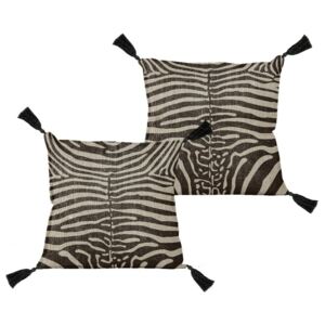 Pernă Linen Borlas Zebra, 45 x 45 cm