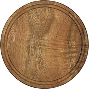 Fund rotund, cu caneluri, 25 cm din lemn Kesper