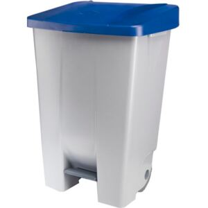 Coș de gunoi cu pedală Gastro 80 l, cenușiu/albastru