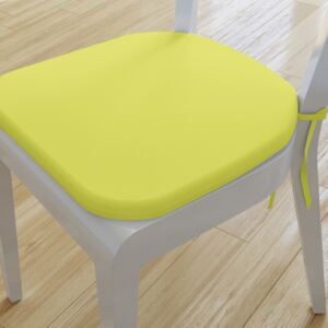 Goldea pernă pentru scaun rotundă din bumbac 39x37cm - verde fosforeşcent 39 x 37 cm