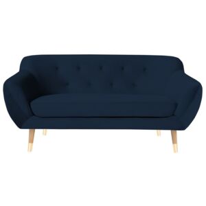 Canapea cu 2 locuri Mazzini Sofas Amelie, albastru închis