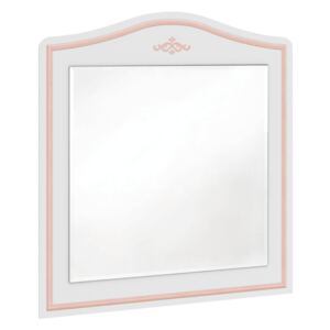 Oglinda decorativa cu rama din pal Selena Pink Alb / Roz, L73xl90 cm