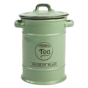 Doză ceramică pentru ceai T&G Woodware Pride of Place, verde