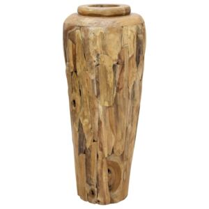 Vază decorativă, 40 x 100 cm, lemn masiv de tec