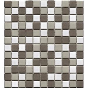 Mozaic ceramic BM 500 alb/gri 30,2x33 cm