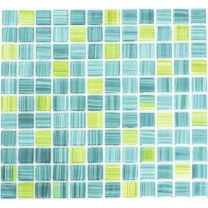 Mozaic sticla CM 4250 verde/albastru 30,2x32,7 cm