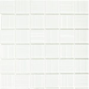 Mozaic sticla XCM BC 884 alb lucios 29,8x29,8 cm