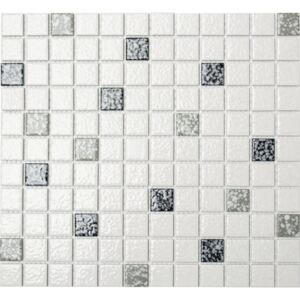 Mozaic ceramic TD 180 alb/gri 30,2x33 cm