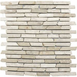 Mozaic marmura MOS Brick 105 bej mat 30,5x30,5 cm