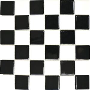 Mozaic ceramic CD 200 negru/alb 30x30 cm