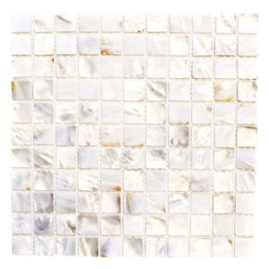 Mozaic scoici SM 2525 alb 30x30 cm