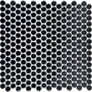Mozaic ceramic tip nasture 890 negru 32,2x30,5 cm