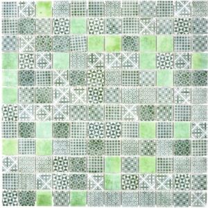 Mozaic sticla Patch 60 verde 31,5x31,5 cm