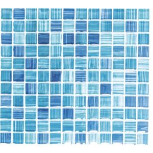 Mozaic sticla XCM 8285 albastru/alb 30,2x32,7 cm