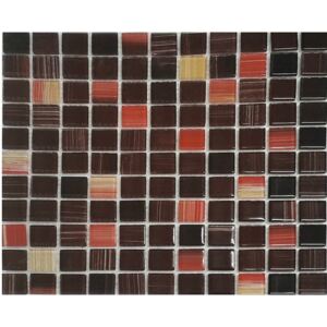 Mozaic sticla BWL01 maro/rosu 30x30 cm