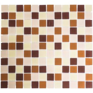 Mozaic sticla CM 4560 mix bej-maro 30,2x32,7 cm