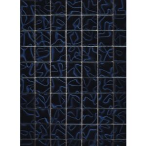 Mozaic sticla XCM SM 439 negru/albastru 31,8x31,8 cm