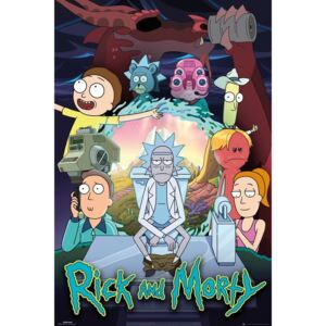 Rick Morty - Season 4 Poster, (61 x 91,5 cm)