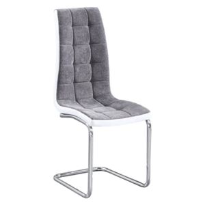 Zondo Scaun de sufragerie Saloma new (Gri închis + Alb)