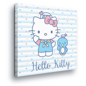 Tablou - Blue Friend Hello Kitty 80x80 cm
