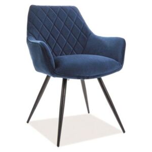 Scaun albastru din catifea Linea Velvet Chair | PRIMERA COLLECTION