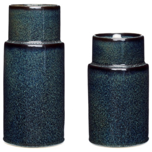 Set 2 vaze albastre din ceramica Spare Hubsch