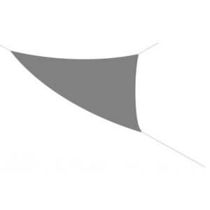 Copertina parasolar, triunghiulara, gri, 3.6x3.6x3.6 m