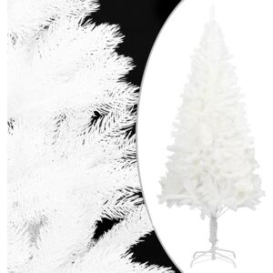 Pom de Crăciun artificial cu suport, alb, 180 cm, PE