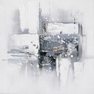Falc Mână pictată imagine - Gray minimalism 2, 30x30 cm
