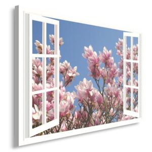 CARO Tablou pe pânză - Blossoming Magnolia 40x30 cm