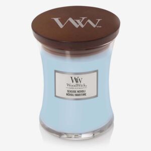 WoodWick albastre parfumata lumanare Seaside Neroli vaza medie