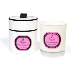 Lumânare parfumată Parks Candles London Aromatherapy, aromă de rozmarin și bergamotă, durată ardere 45 ore