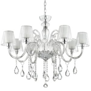 Candelabru 8xE14 crom-cristal Terry Ideal Lux 112404