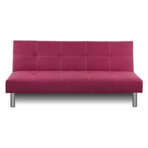 Canapea extensibilă Elena cu husă textilă roz